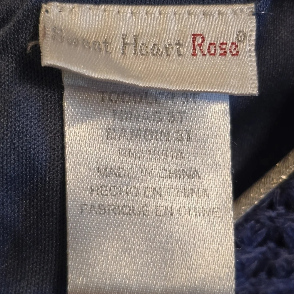 Sweet Heart Rose Toddler 3T Dress Blue With Horses And Boots Cowgirl